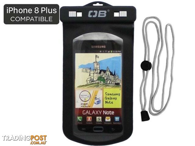 Overboard Large Waterproof Phone Case - Black - AOB1106BLK