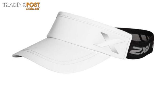 2XU Performance Visor - White/White - UQ6165f-WHT-WHT