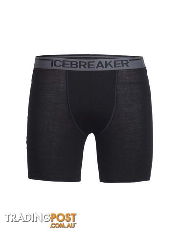 Icebreaker Merino Anatomica Long Mens Boxers - Black - XL - 103055010XL