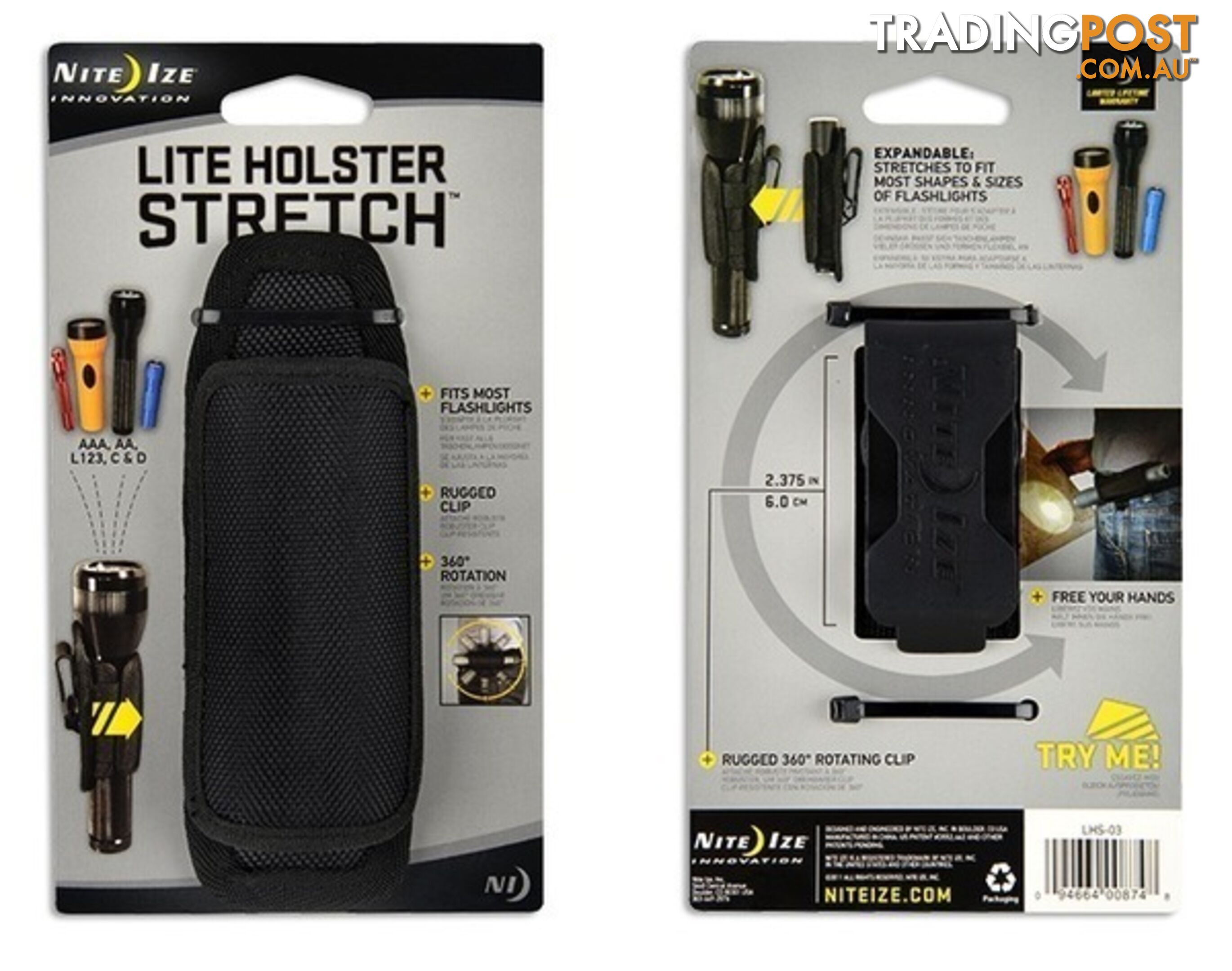 Nite Ize Multi-fit Stretch Flashlight Holster - XNLHS03