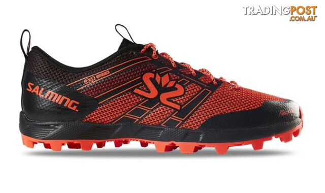 Salming Elements 3 Mens Trail Running Shoes - Black/New Orange - US12.5 -...