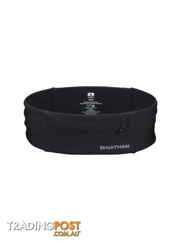 Nathan The Zipster Training Waist Belt - Black - L - NS7703-0251-34