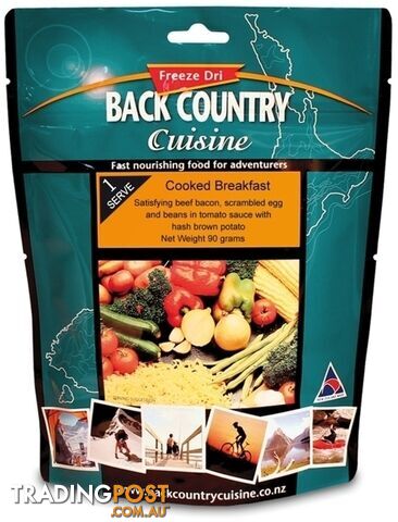 Back Country Cuisine Freeze Dried Food Cooked Breakfast - Small - BC506