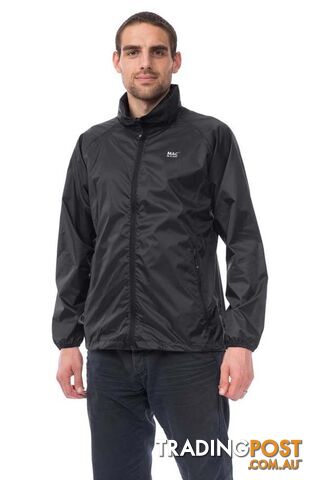 Mac In A Sac Origin Unisex Waterproof Packable Rain Jacket - Jet Black [Jacket...