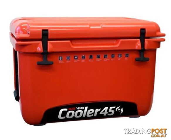 Black Wolf 45L Hardside Ice Cooler - True Red - W0130-TrueRed