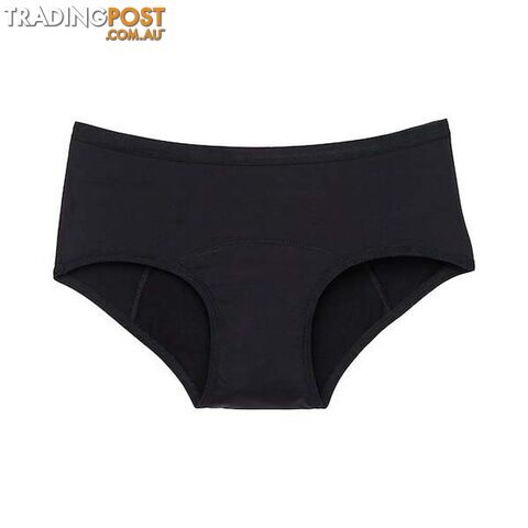 JuJu Absorbent Womens Period Underwear - Midi - Black - M (AU12) - MIDI-MOD-M