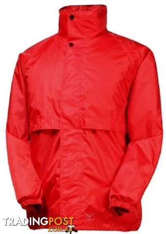 Rainbird Stowaway Unisex Waterproof Packable Rain Jacket - Red - M -...