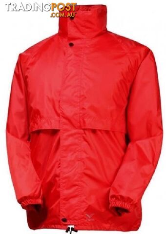 Rainbird Stowaway Unisex Waterproof Packable Rain Jacket - Red - L -...