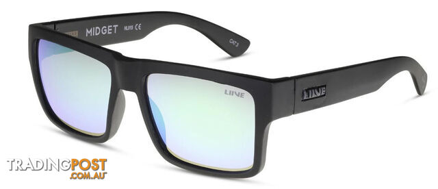 Liive Vision Midget Mirror Polarised Float Sunglasses - Matte Black - L0680A