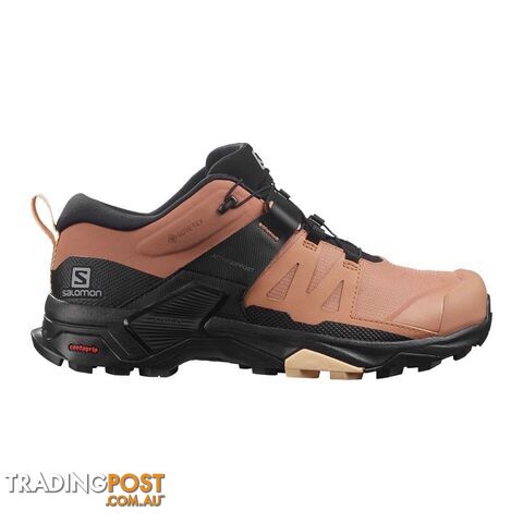 Salomon X Ultra 4 GTX Womens Hiking Shoes - Mocha Mousse/Black/Almond Cream -...