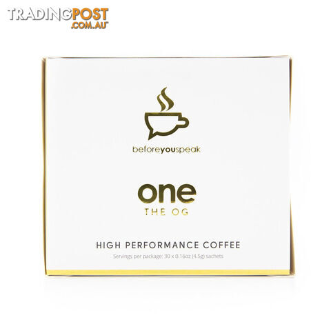 Beforeyouspeak One High Performance Coffee - The OG - 30 Sachet Box - AUBYS100