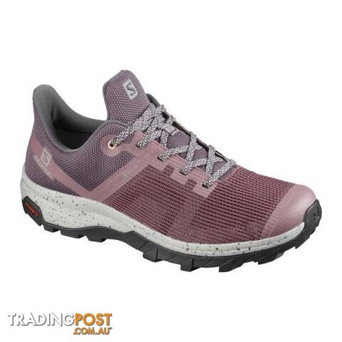 Salomon Outline Prism GTX Womens Hiking Shoes - Flint/Ebony/Tropical Peach -...