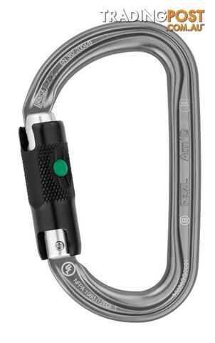 Petzl AM'D Locking D-Shape Locking Carabiner - K168-M34ABL