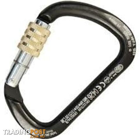 Kong 411 XL Steel D Screw Gate Carabiner - KON04110