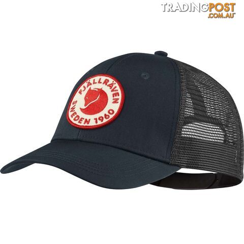 Fjallraven 1960 Logo Langtradarkeps Hat - Dark Navy - S/M - CF78138555SM