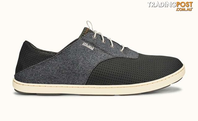OluKai Nohea Moku Mens Slip-on Shoes - Dark Shadow/Dark Shadow - 10283-dkshadow