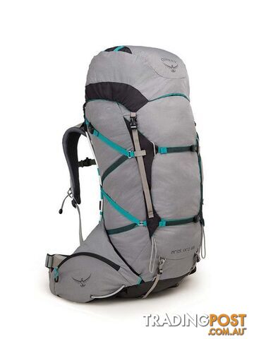 Osprey Ariel Pro 65L Womens Lightweight Hiking Backpack - Voyager Grey-S - OSP0713-VoyagerGr-S
