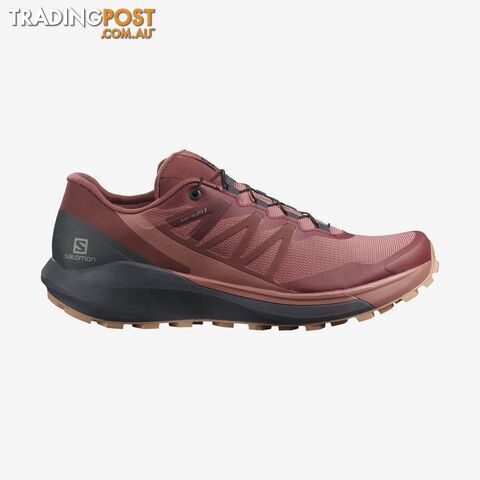 Salomon Sense Ride 4 Womens Trail Running Shoes - Brick Dust/India Ink/Sirocco - 9US - L41305500-75