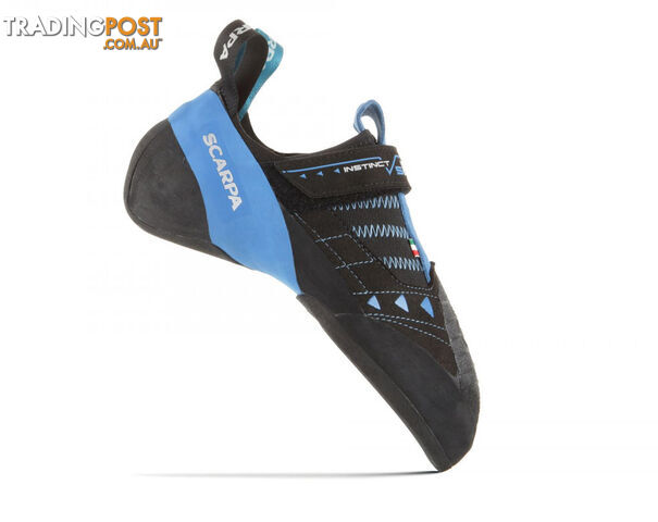 Scarpa Instinct VSR Mens Climbing Shoes - Black-Azur - EU38.5 / US6.3 -...
