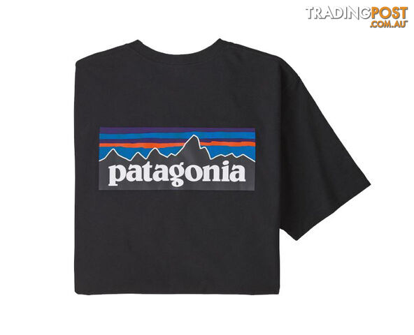 Patagonia P-6 Logo Responsibili-Tee Mens T-Shirt - Black - S - 38504-BLK-S