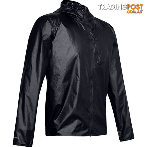 Under Armour OD Impasse Wind Mens Running Jacket - Black - LG - 1350943-001-LG