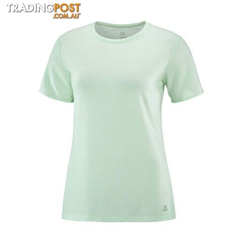 Salomon Essential Womens Short Sleeve Lightweight T-Shirt - Opal Blue - S -...