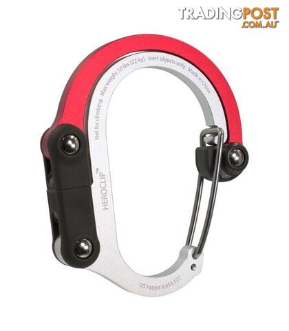 Heroclip Clip Hang Carabiner Medium - Hot Rod Red - HC-601-MD