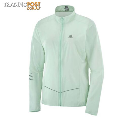 Salomon Sense Womens Running Jacket - Opal Blue - M - LC1479600-M