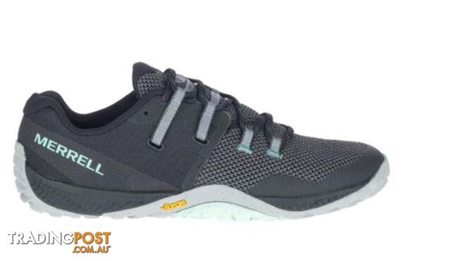 Merrell Glove 6 Womens Minimalist Running Shoes - Black - 7.5 - J135384-7.5
