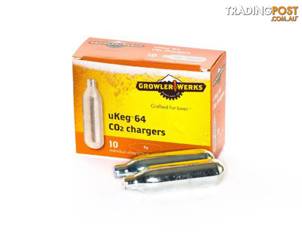 GrowlerWerks CO2 Cartridge - 8g - uKeg 64 - GWA1012-08-10