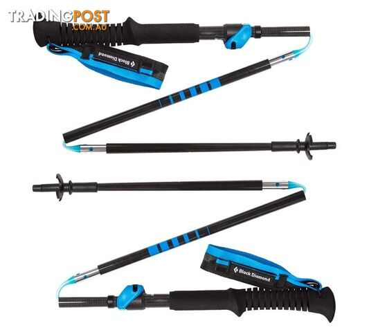 Black Diamond Distance Carbon FLZ Lightweight Hiking Poles S18 - 95-110 cm - BD11220400001101