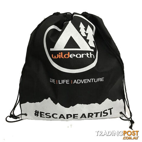 Escape Artist Eco Drawstring Backpack - Black - WEECOBAG-BLK