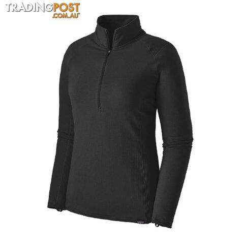 Patagonia Capilene Thermal Weight Zip-Neck Womens Top - Black - XS -...