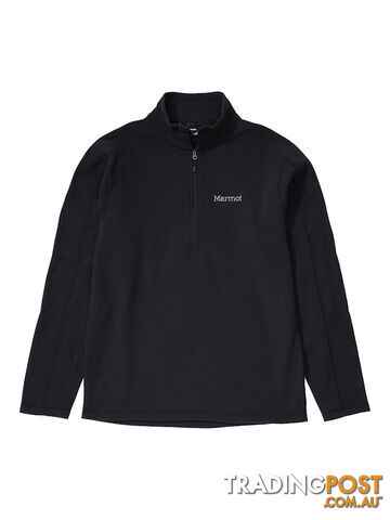Marmot Rocklin 1/2 Zip Mens Fleece Jacket - Black - L - 10150001L