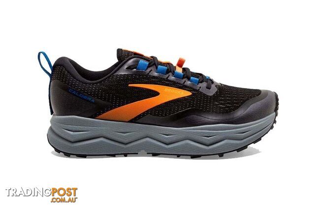 Brooks Caldera 5 Mens Trail Running Shoes - Black/Orange/Blue - 11.5US - 1103541D-041-115