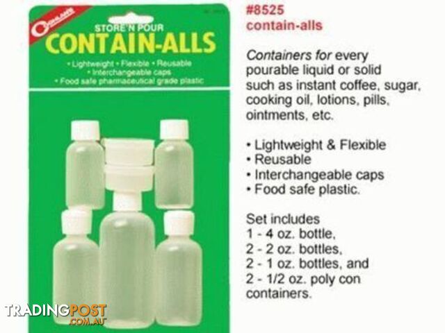 Coghlan's Contain-Alls Travel Storage Containers - 8525