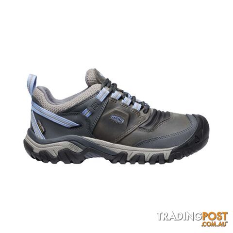 Keen Ridge Flex WP Womens Hiking Shoes - Steel Grey Hydrangea - 7 - 1024923-7
