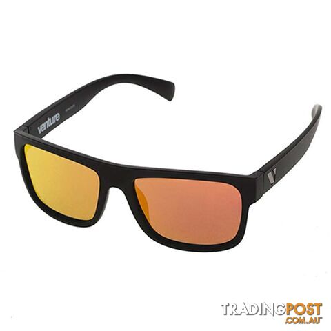 Venture Eyewear Avalanche Polarised Sunglasses - Matte Blk/Red Revo - 3873-Blkred-IP-49