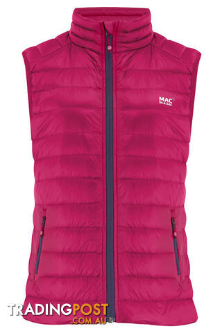 Mac In A Sac Alpine Womens Down Vest - Fuchsia - 14 - MAC-VEST-FUCHIA-14