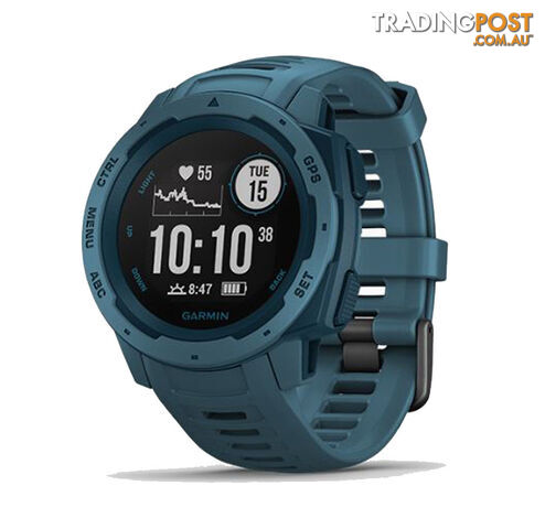 Garmin Instinct GPS Watch - Lakeside Blue - 10-02064-04