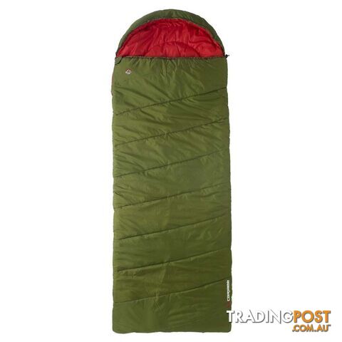 Caribee Blaze Jumbo -10 Synthetic Sleeping Bag - Green - 5450