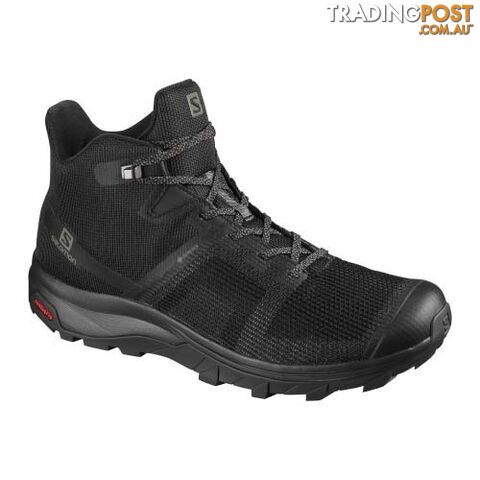 Salomon Outline Prism Mid GTX Mens Hiking Shoes - Black/Black - 9.5US -...