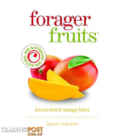 Forager Fruits - Freeze Dried Mango Bites - FFMAN15