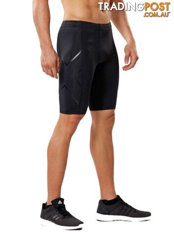 2XU Mens Compression Shorts - Black/Nero - MA3851b-BLK-NRO