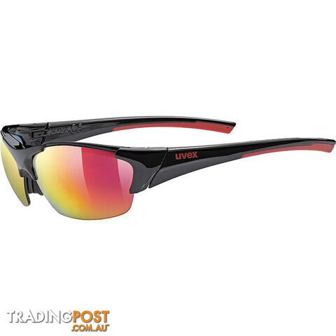 Uvex Blaze III Sports Sunglasses - Black/Red - S5306042316
