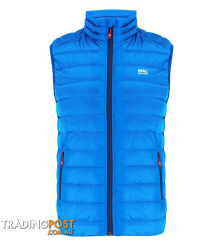 Mac In A Sac Alpine Mens Down Vest - Royal - S - MAC-VEST-ROYAL-S