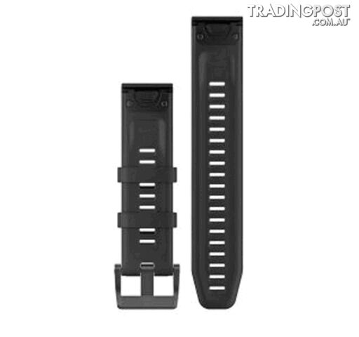 Garmin QuickFit 22 Watch Bands - Black/Black Silicone - 10-12740-00 - photo 2 of 2
