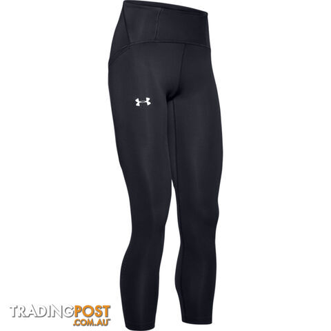 Under Armour Qualifier Speedpocket Perforated Crop Womens Capris - Black- XS -...