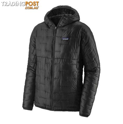 Patagonia Micro Puff Mens Insulated Hoody - Black - S - 84030-BLK-S