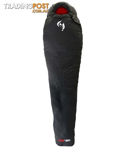 Black Wolf Pro Series -10 Mens Sleeping Bag - Jet Black - W0160-JetBlack